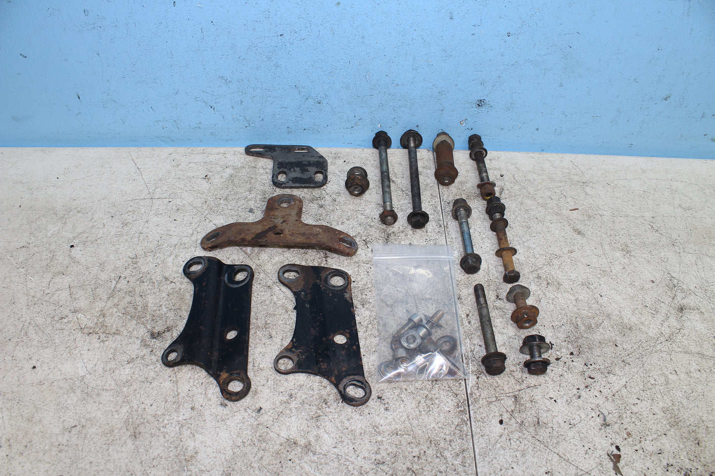 82-85 Harley Sportster XLX1000 Ironhead Engine Motor Trans Mount Bracket Kit
