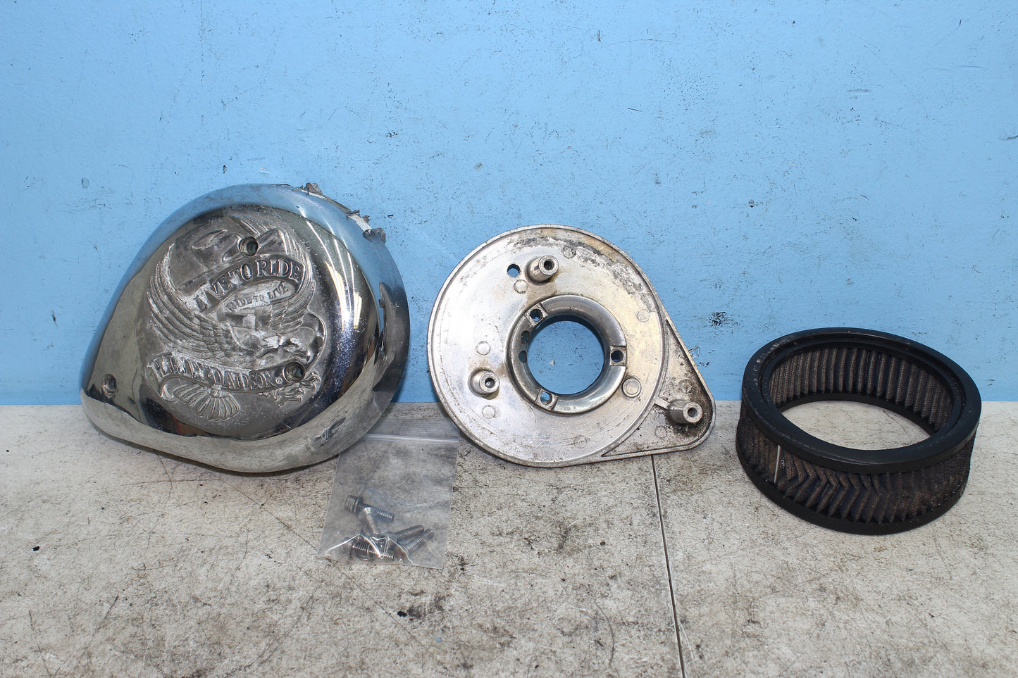 82-85 Harley Sportster XLX1000 Ironhead Air Cleaner Filter Housing