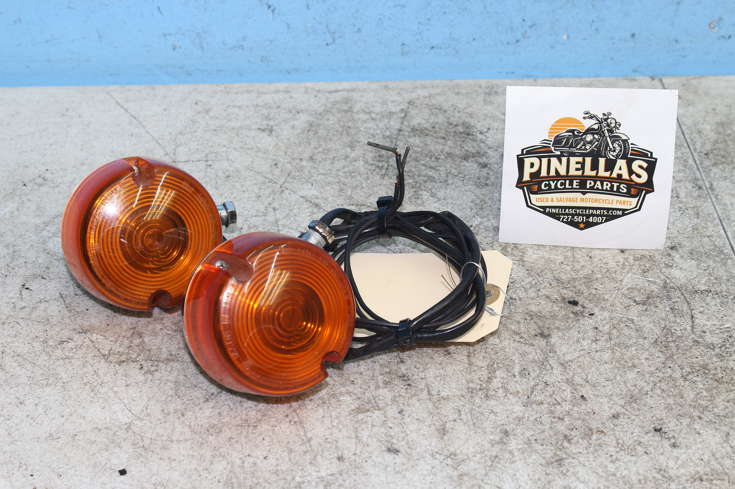 82-85 Harley Sportster XLX1000 Ironhead Rear Turn Signals Left Right