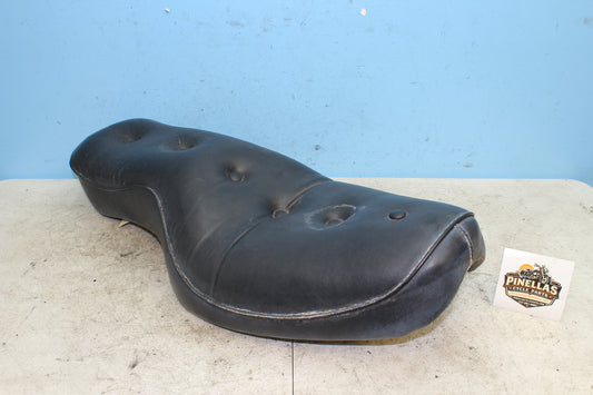 82-85 Harley Sportster XLX1000 Ironhead 2-Up Seat Driver Passenger Pillow Style