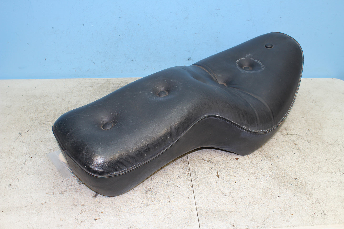 82-85 Harley Sportster XLX1000 Ironhead 2-Up Seat Driver Passenger Pillow Style
