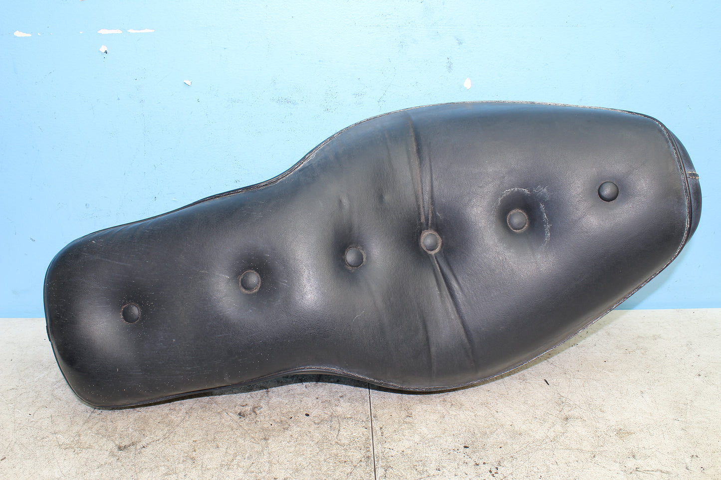82-85 Harley Sportster XLX1000 Ironhead 2-Up Seat Driver Passenger Pillow Style
