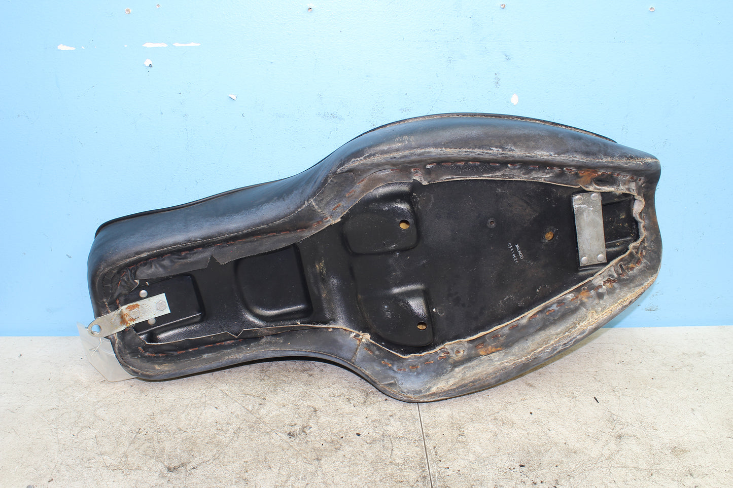 82-85 Harley Sportster XLX1000 Ironhead 2-Up Seat Driver Passenger Pillow Style