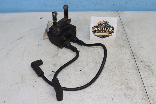 82-85 Harley Sportster XLX1000 Ironhead Ignition Coil Pack w/ Wires 31614-83A