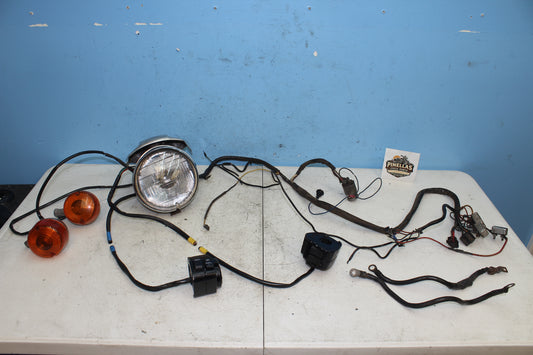 84-85 Harley Sportster XLX1000 Wire Harness Headlight Hand Control Switch NO KEY