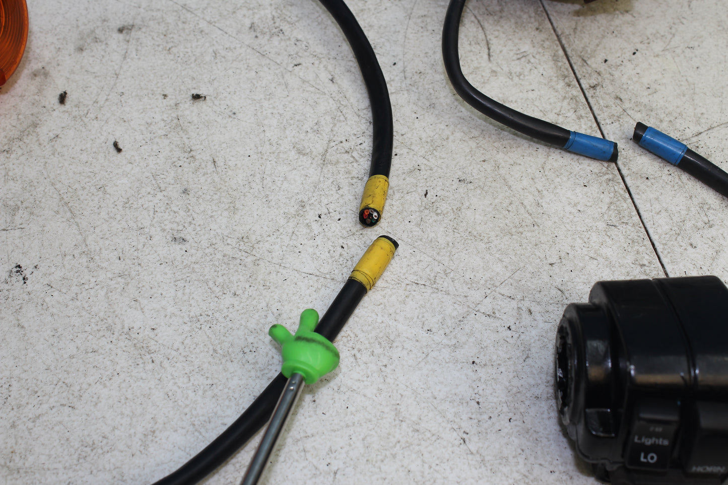 84-85 Harley Sportster XLX1000 Wire Harness Headlight Hand Control Switch NO KEY