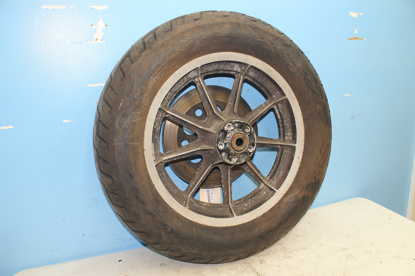 82-85 Harley Sportster XLX1000 Ironhead Rear Wheel Rim STRAIGHT *DRY ROT*