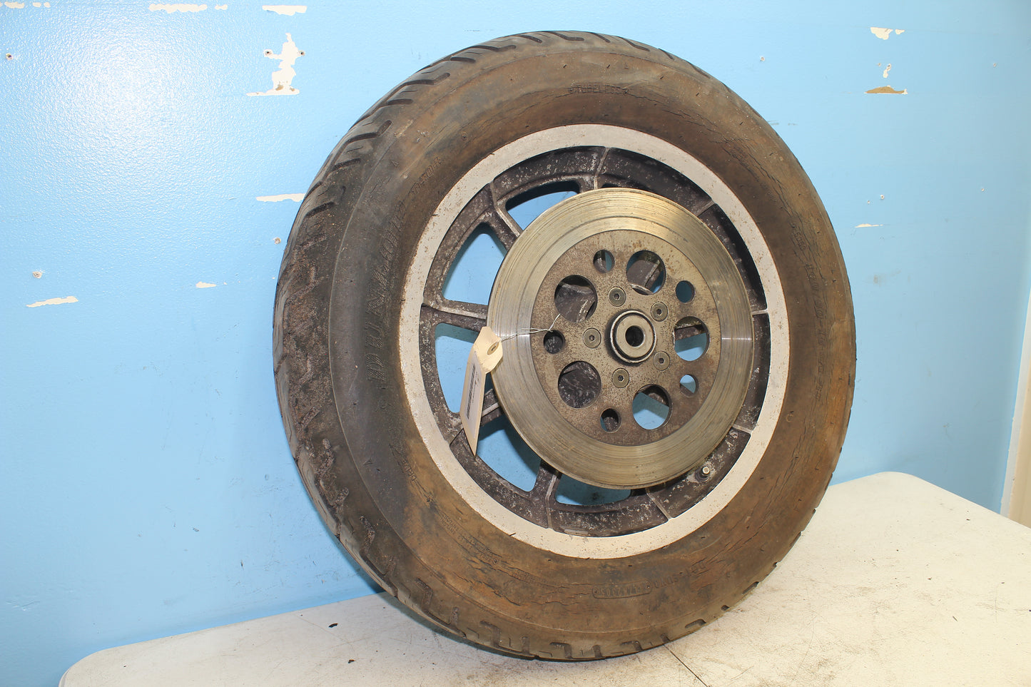 82-85 Harley Sportster XLX1000 Ironhead Rear Wheel Rim STRAIGHT *DRY ROT*