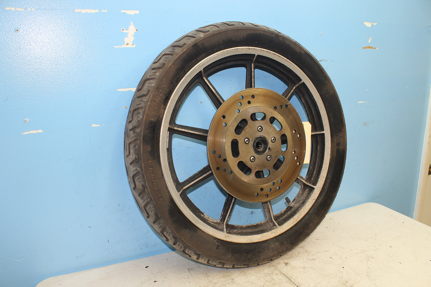 82-85 Harley Sportster XLX1000 Ironhead Front Wheel Rim STRAIGHT *DRY ROT*