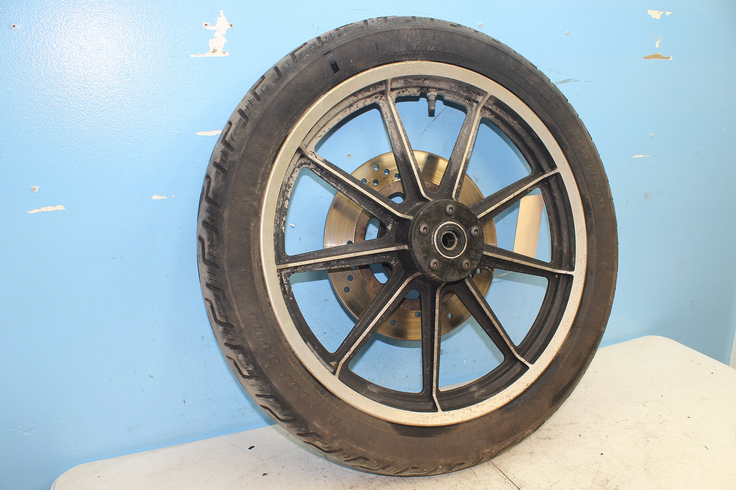 82-85 Harley Sportster XLX1000 Ironhead Front Wheel Rim STRAIGHT *DRY ROT*