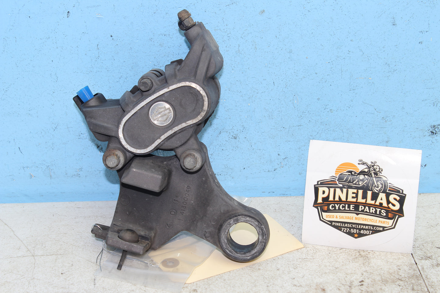 14-22 Harley Sportster Iron XL 883 OEM Rear Brake Caliper w/ Mount 41300039