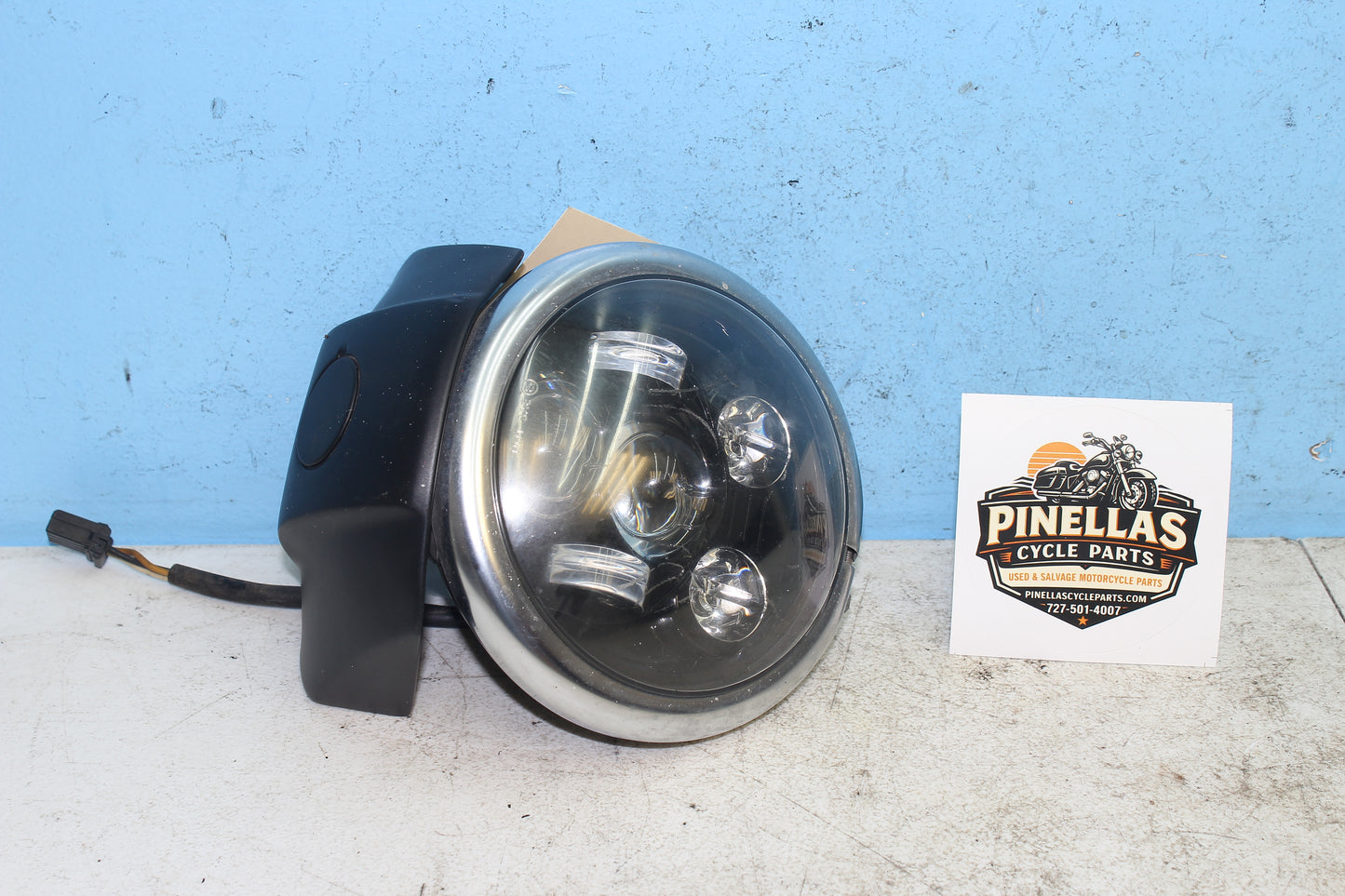 14-22 Harley Sportster Iron XL 883 Headlight LED Head Lamp Lens Bucket