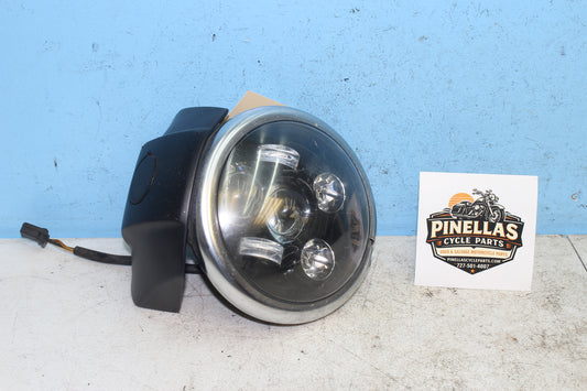 14-22 Harley Sportster Iron XL 883 Headlight LED Head Lamp Lens Bucket