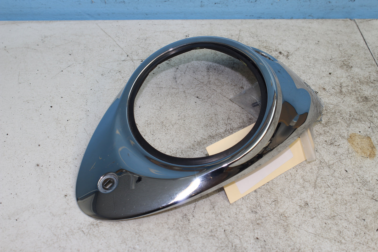02-09 Yamaha V Star 1100 Silverado Cluster Bezel Speedo Gauage Tank Chrome Cover