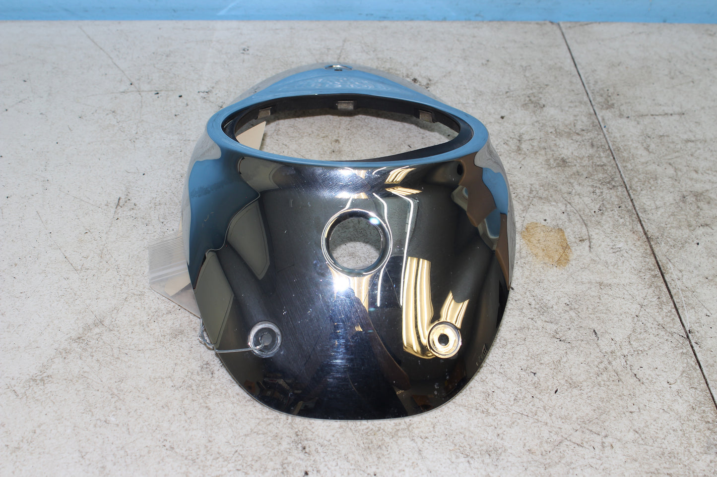02-09 Yamaha V Star 1100 Silverado Cluster Bezel Speedo Gauage Tank Chrome Cover
