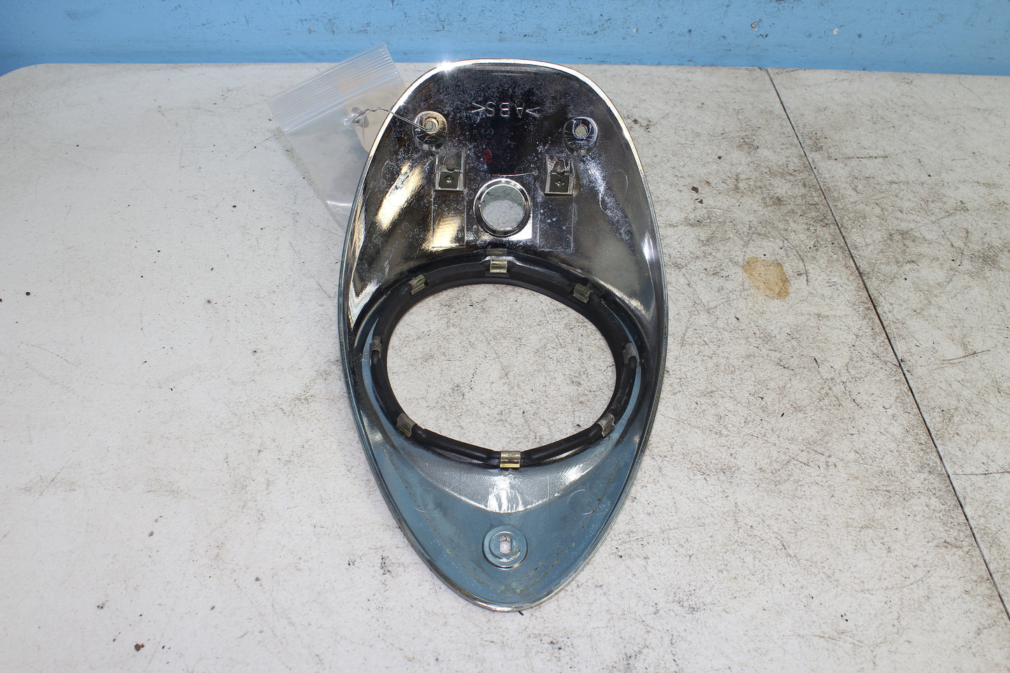 02-09 Yamaha V Star 1100 Silverado Cluster Bezel Speedo Gauage Tank Chrome Cover