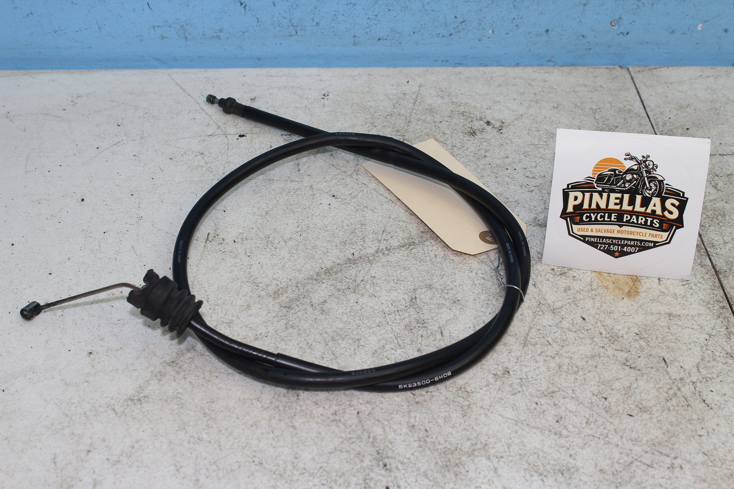 02-09 Yamaha V Star 1100 Silverado OEM Clutch Cable Line 5KS-26335-00-00