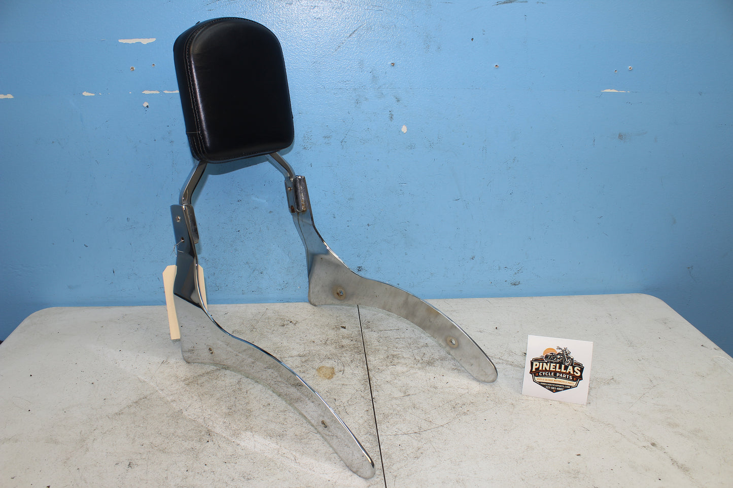 02-09 Yamaha V Star 1100 Silverado Sissy Bar Rear Passenger Back Rest
