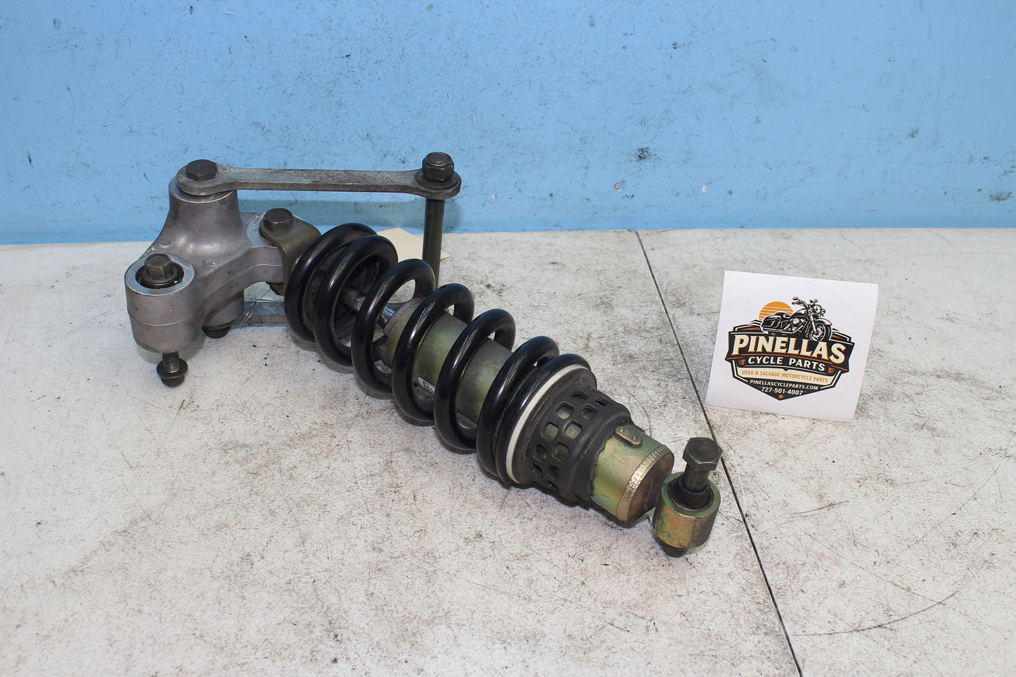 02-09 Yamaha V Star 1100 Silverado OEM Rear Shock w/ Linkage