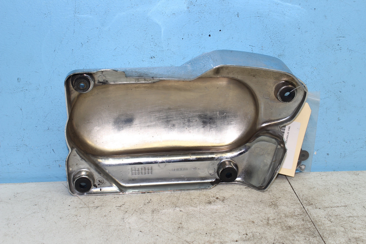 02-09 Yamaha V Star 1100 Silverado OEM Engine Cover Left Motor Trim Panel