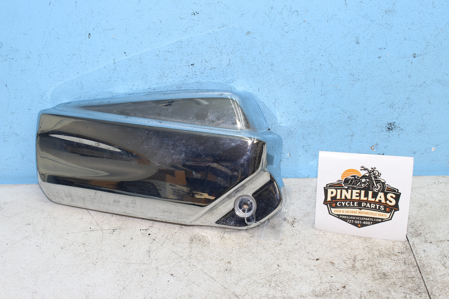 02-09 Yamaha V Star 1100 Silverado Rectifier Cover Right Side Lower Engine Cover