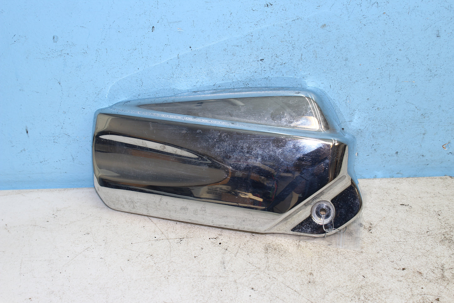 02-09 Yamaha V Star 1100 Silverado Rectifier Cover Right Side Lower Engine Cover