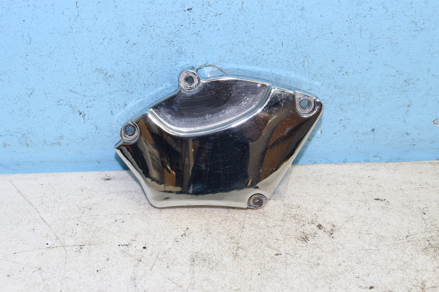 02-09 Yamaha V Star 1100 Silverado OEM Clutch Line Cover Cable Trim Left Engine