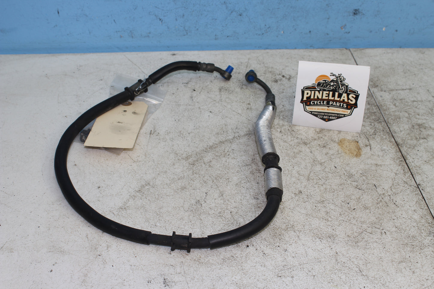02-09 Yamaha V Star 1100 Silverado OEM Rear Brake Line Hose 5EL-2581J-02-00