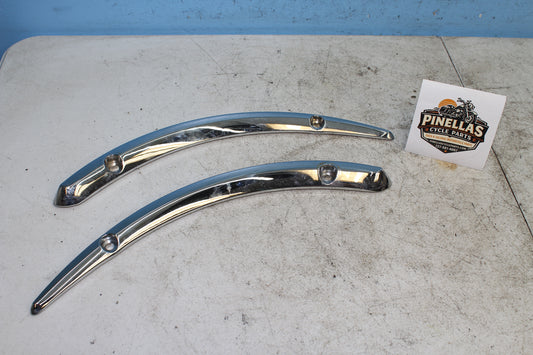 02-09 Yamaha V Star 1100 Silverado Rear Fender Stay Mount Bracket Strut Covers