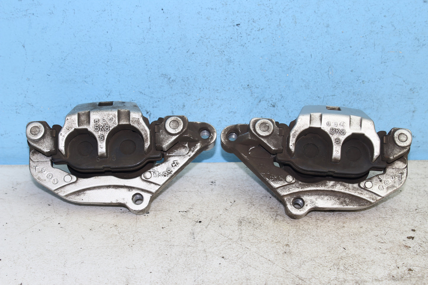 02-09 Yamaha V Star 1100 Silverado OEM Front Brake Calipers