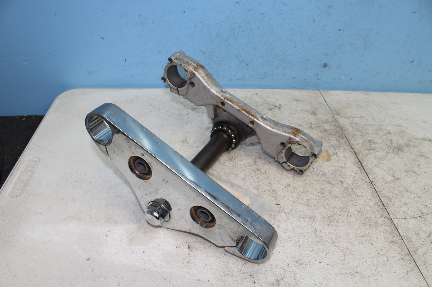 02-09 Yamaha V Star 1100 Silverado OEM Triple Tree Fork Clamp