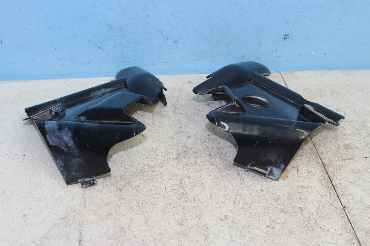 02-09 Yamaha V Star 1100 Silverado OEM Frame Neck Covers Bezel