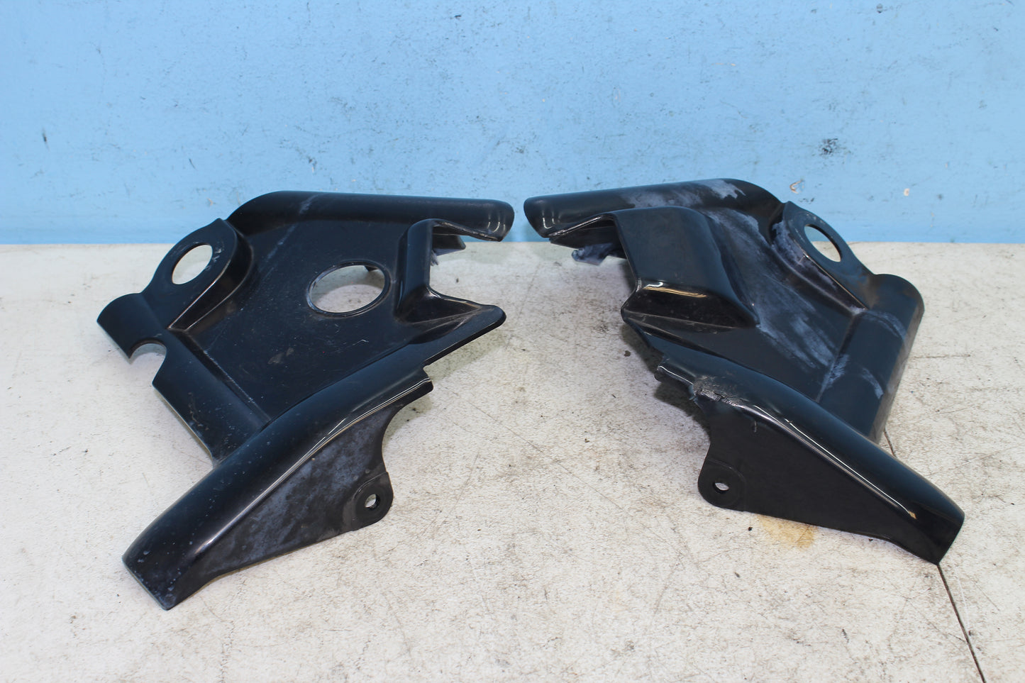 02-09 Yamaha V Star 1100 Silverado OEM Frame Neck Covers Bezel