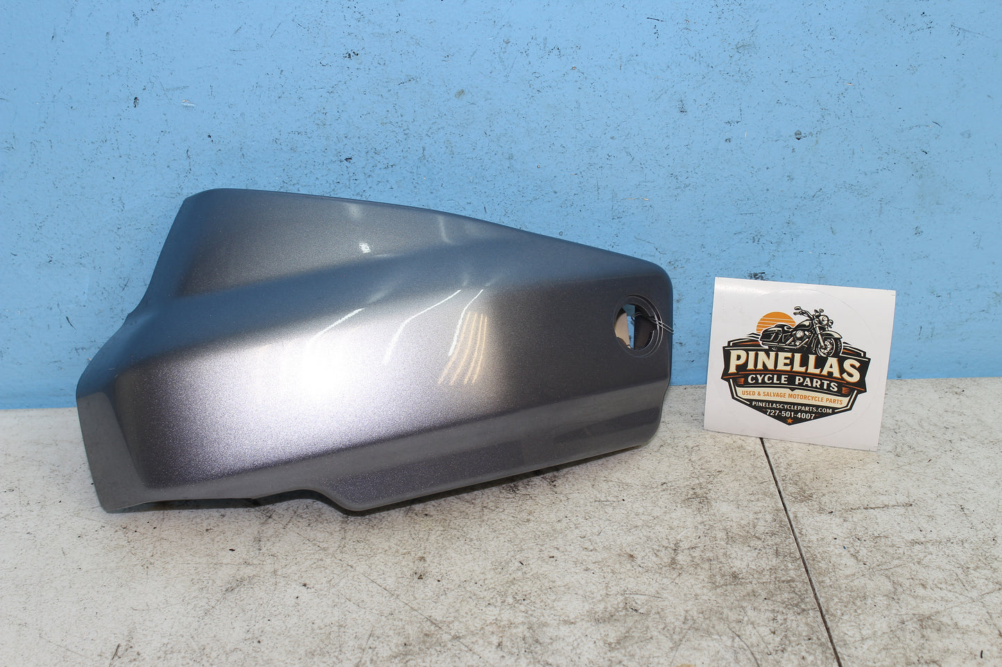 02-09 Yamaha V Star 1100 Silverado OEM Left Frame Cover Side Panel Fairing