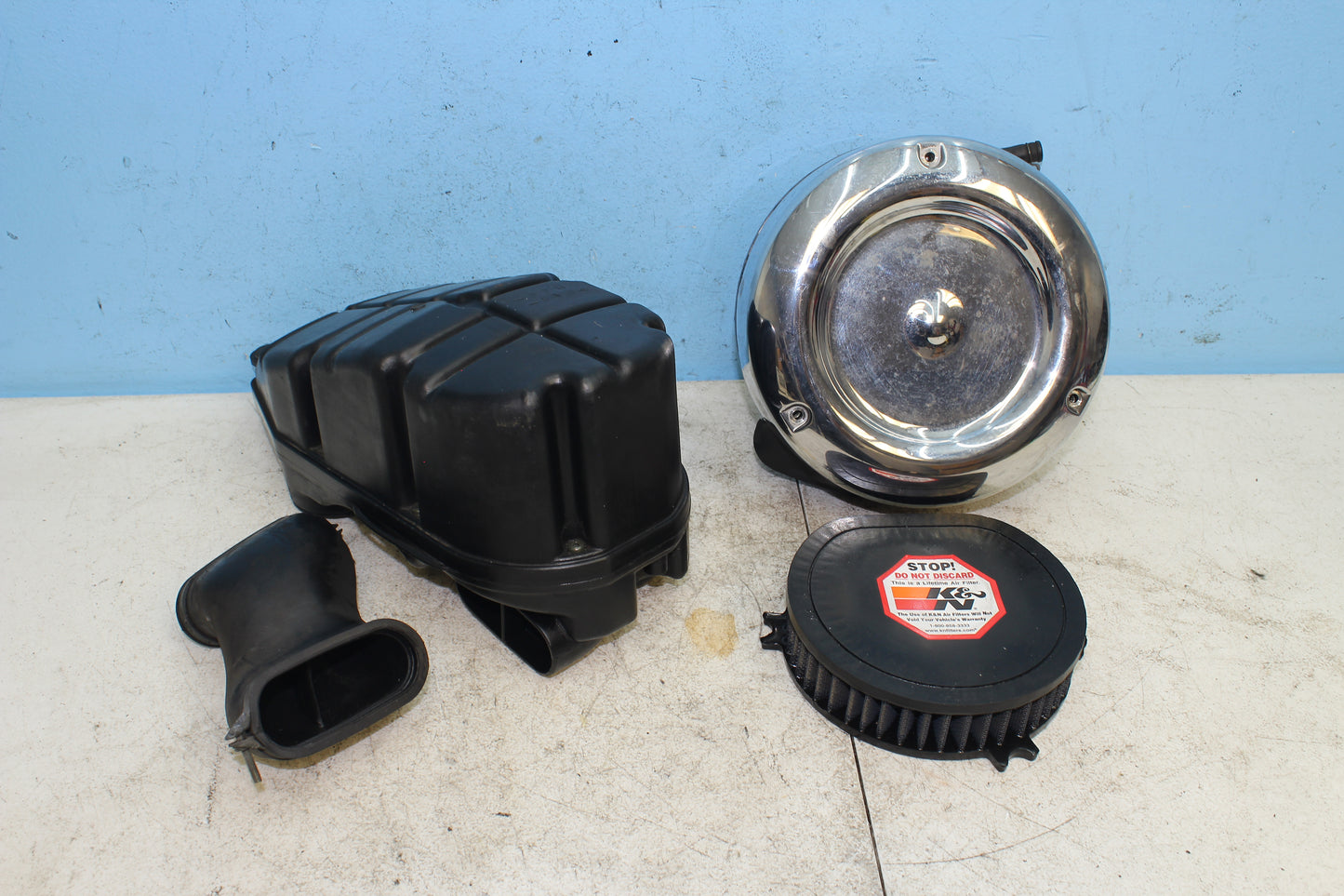 02-09 Yamaha V Star 1100 Silverado OEM Air Box Intake Assembly