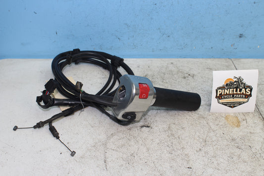 02-09 Yamaha V Star 1100 Silverado Right Hand Start Kill Switch Throttle Cable