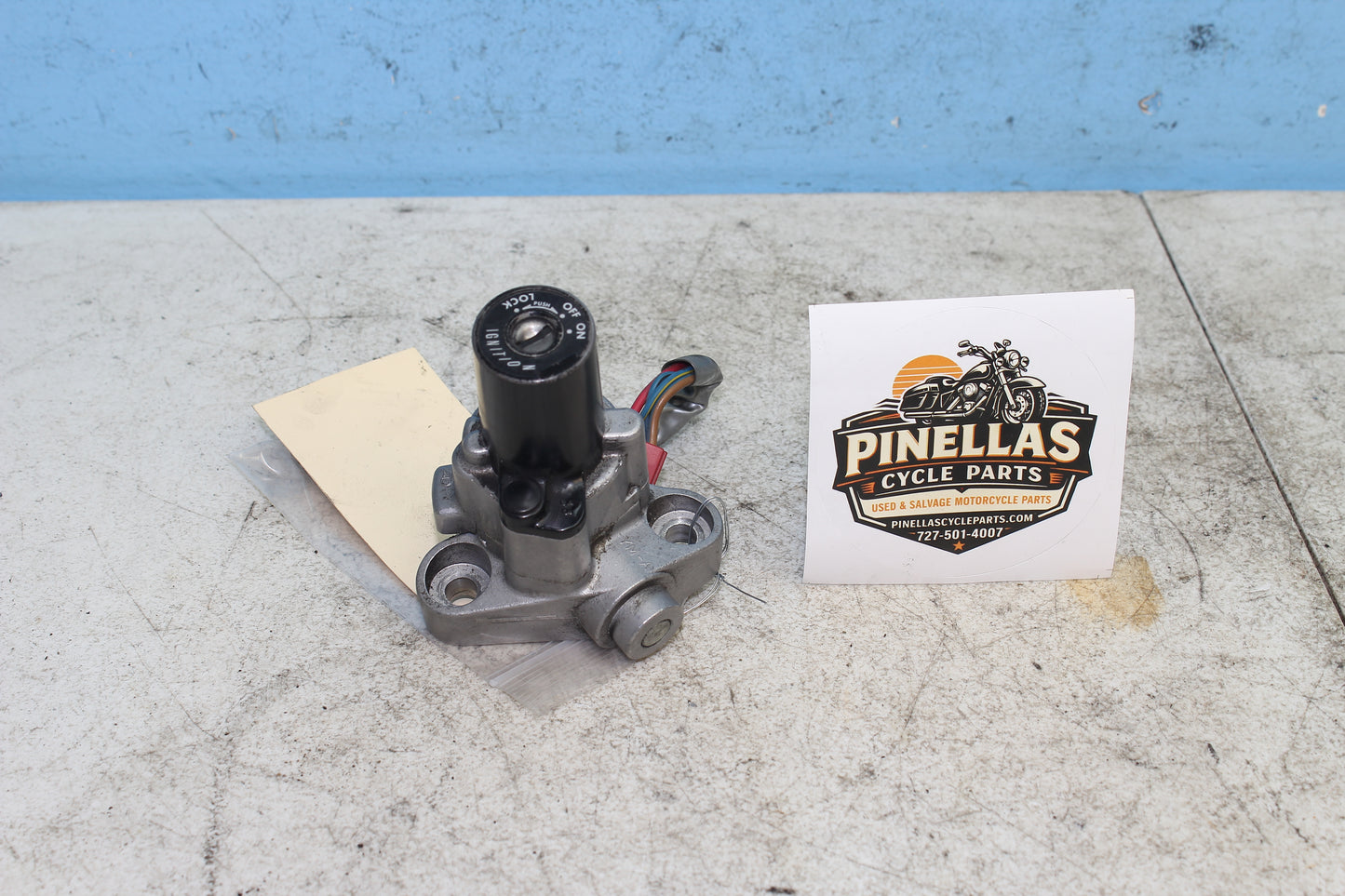 02-09 Yamaha V Star 1100 Silverado OEM Ignition Switch Cylinder *NO KEY*