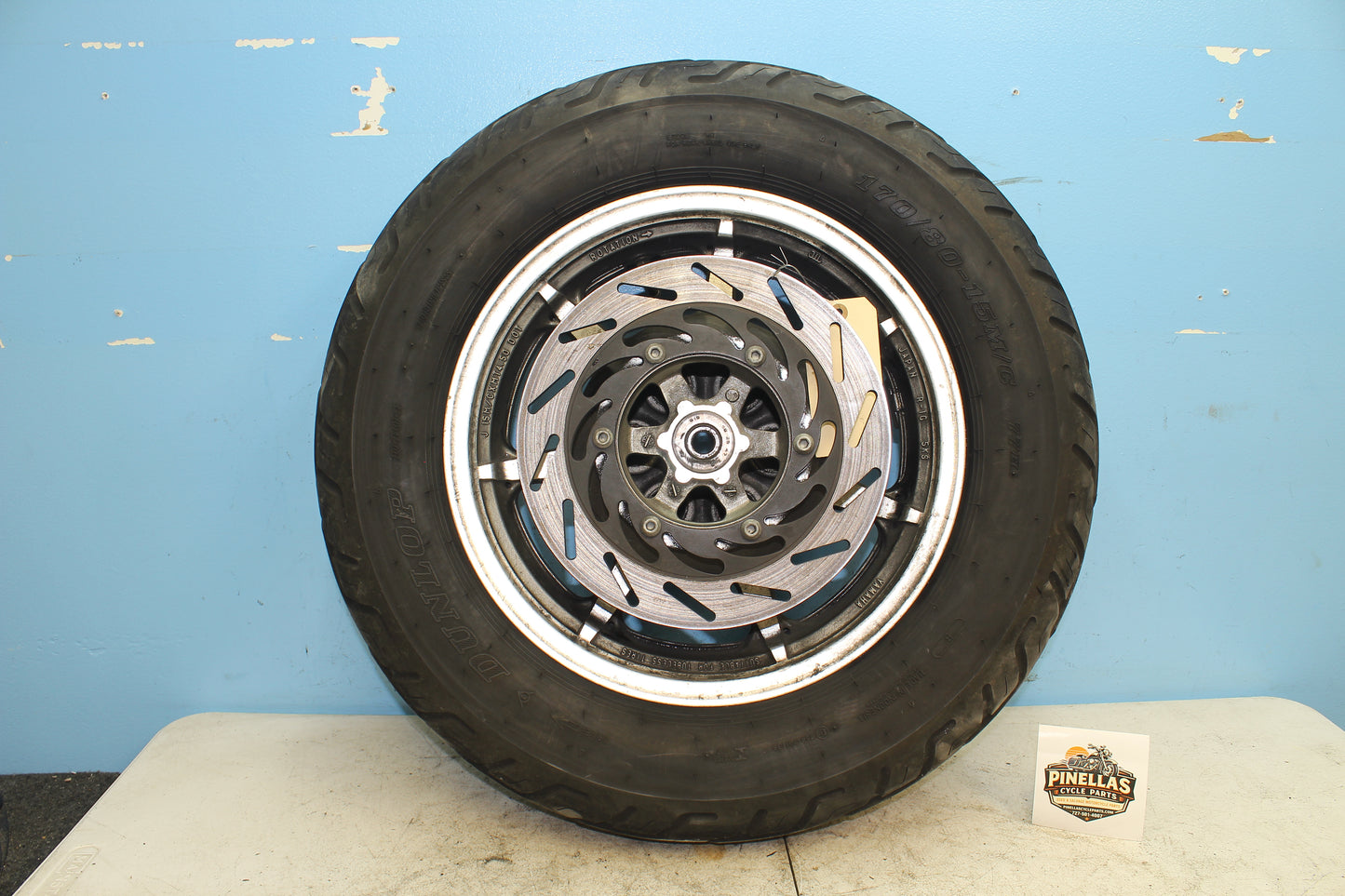 02-09 Yamaha V Star 1100 Silverado OEM Rear wheel *Straight* 5KS-25338-00-MA