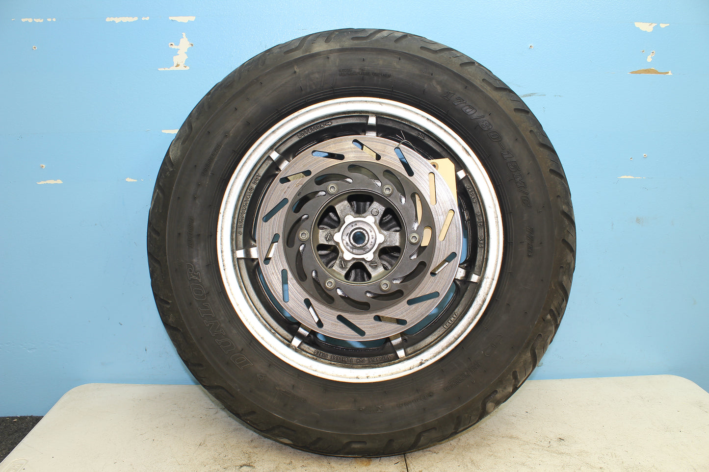 02-09 Yamaha V Star 1100 Silverado OEM Rear wheel *Straight* 5KS-25338-00-MA