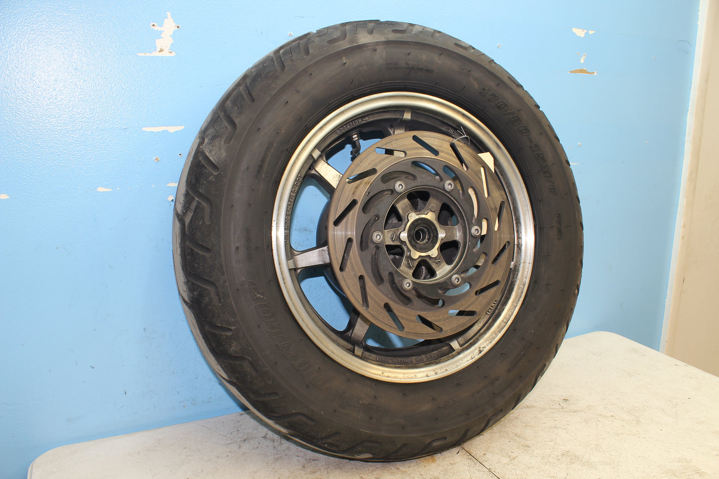 02-09 Yamaha V Star 1100 Silverado OEM Rear wheel *Straight* 5KS-25338-00-MA