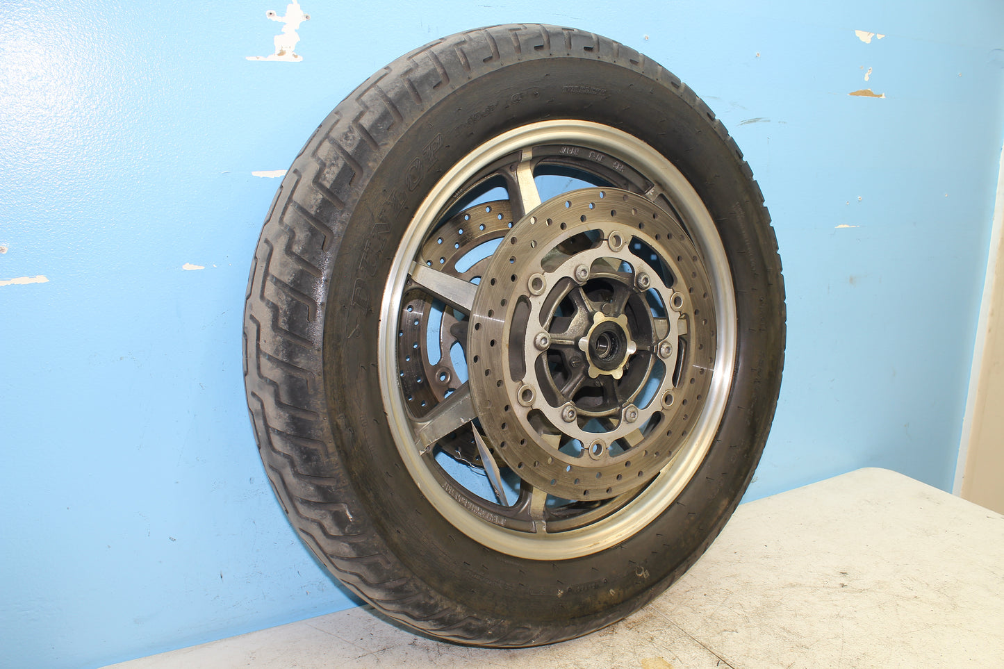 02-09 Yamaha V Star 1100 Silverado OEM Front Wheel *Straight* 5KS-25168-00-MA