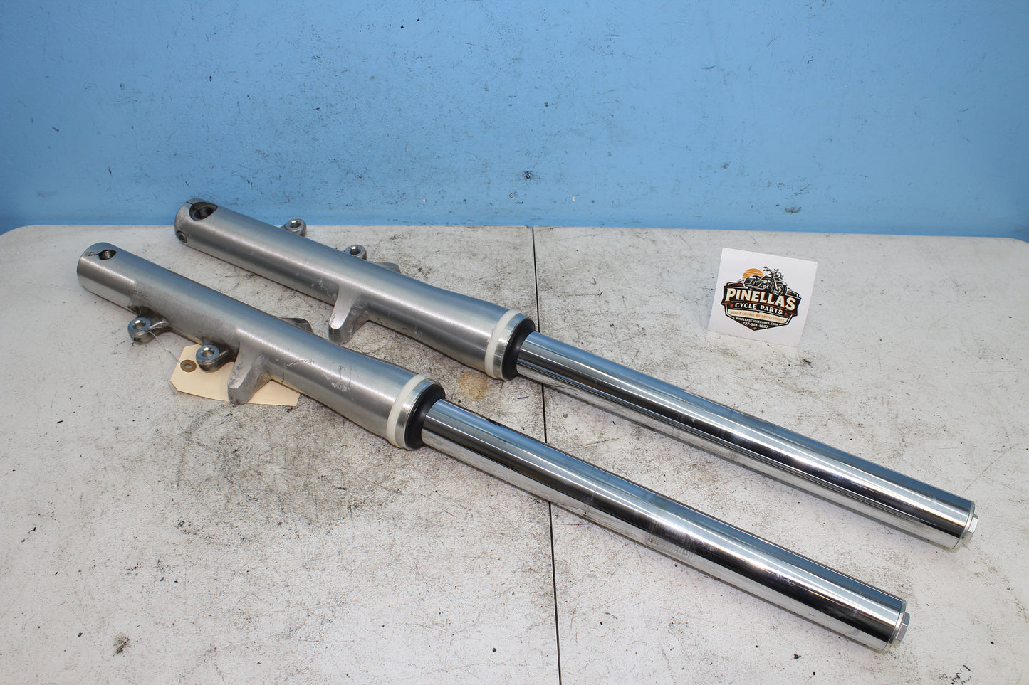 02-09 Yamaha V Star 1100 Silverado OEM Forks Left Right Legs Tubes