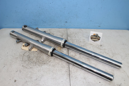 02-09 Yamaha V Star 1100 Silverado OEM Forks Left Right Legs Tubes