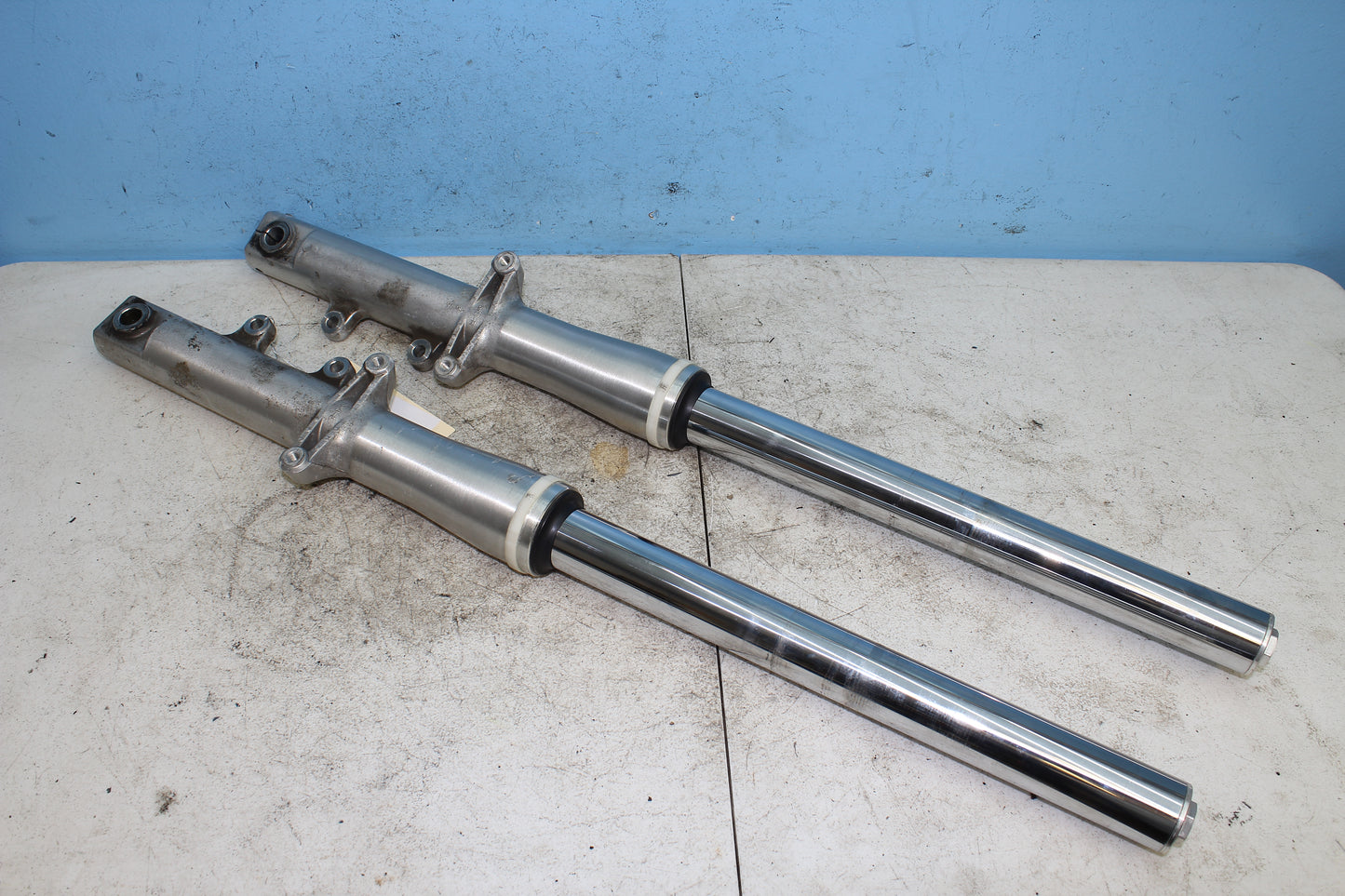 02-09 Yamaha V Star 1100 Silverado OEM Forks Left Right Legs Tubes