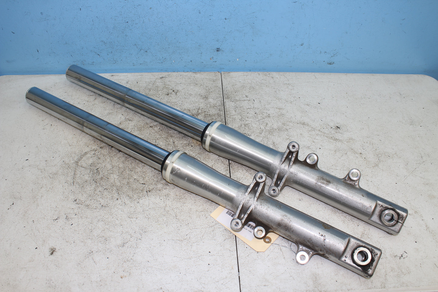 02-09 Yamaha V Star 1100 Silverado OEM Forks Left Right Legs Tubes