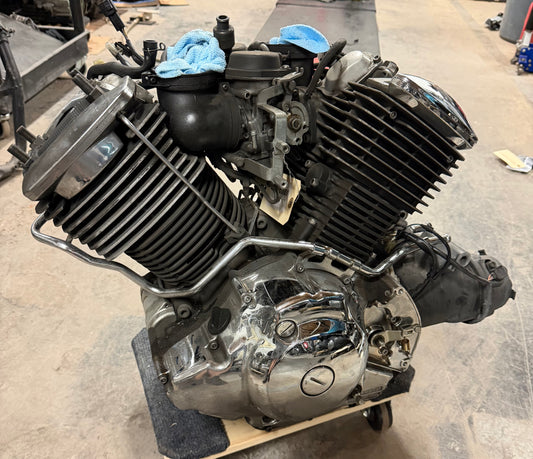 02-09 Yamaha V Star 1100 Silverado Complete Engine Motor Transmission PARTS ONLY
