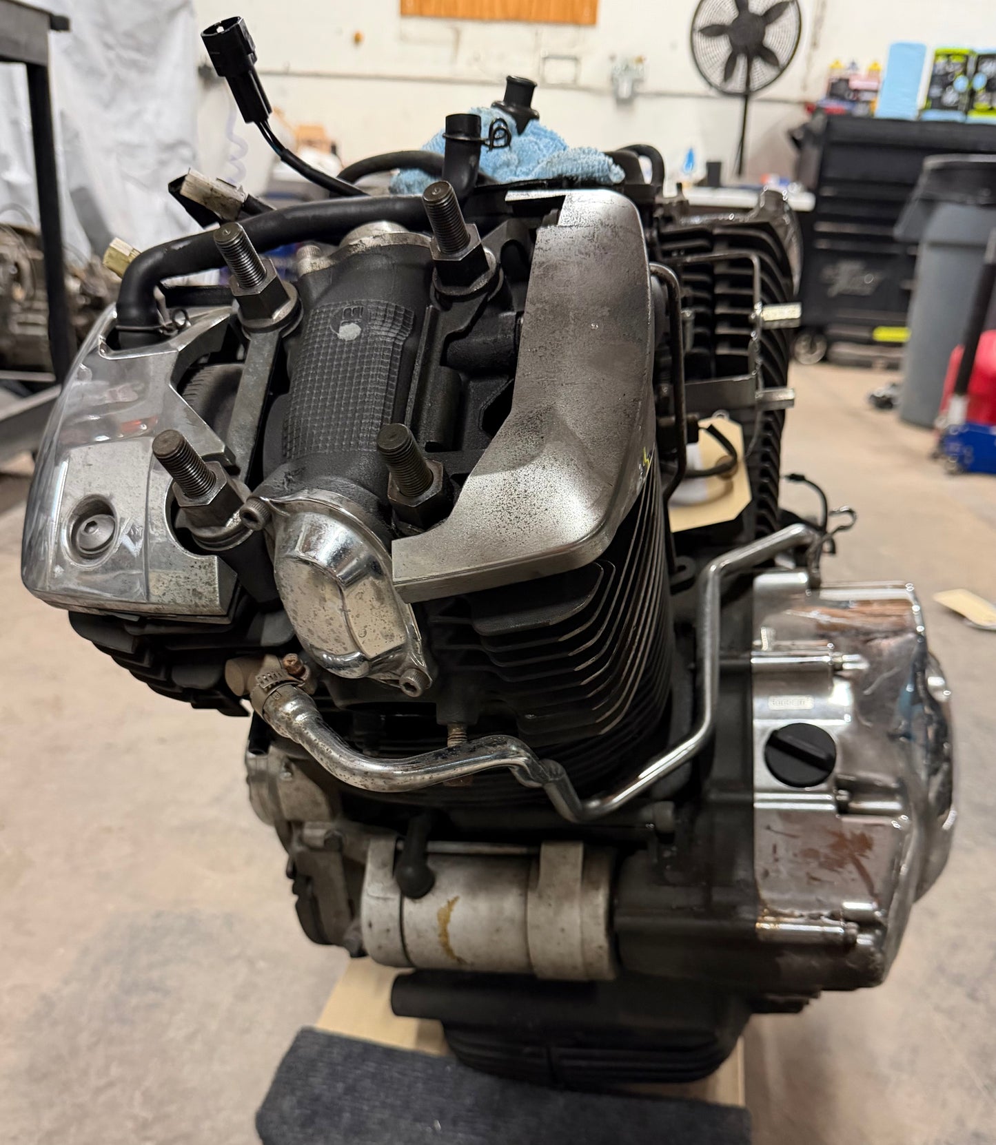 02-09 Yamaha V Star 1100 Silverado Complete Engine Motor Transmission PARTS ONLY