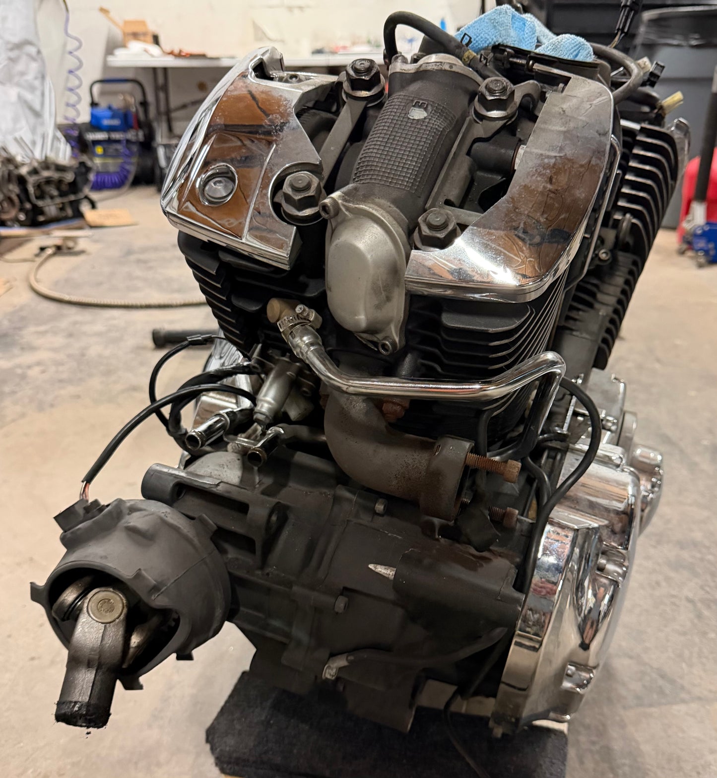 02-09 Yamaha V Star 1100 Silverado Complete Engine Motor Transmission PARTS ONLY