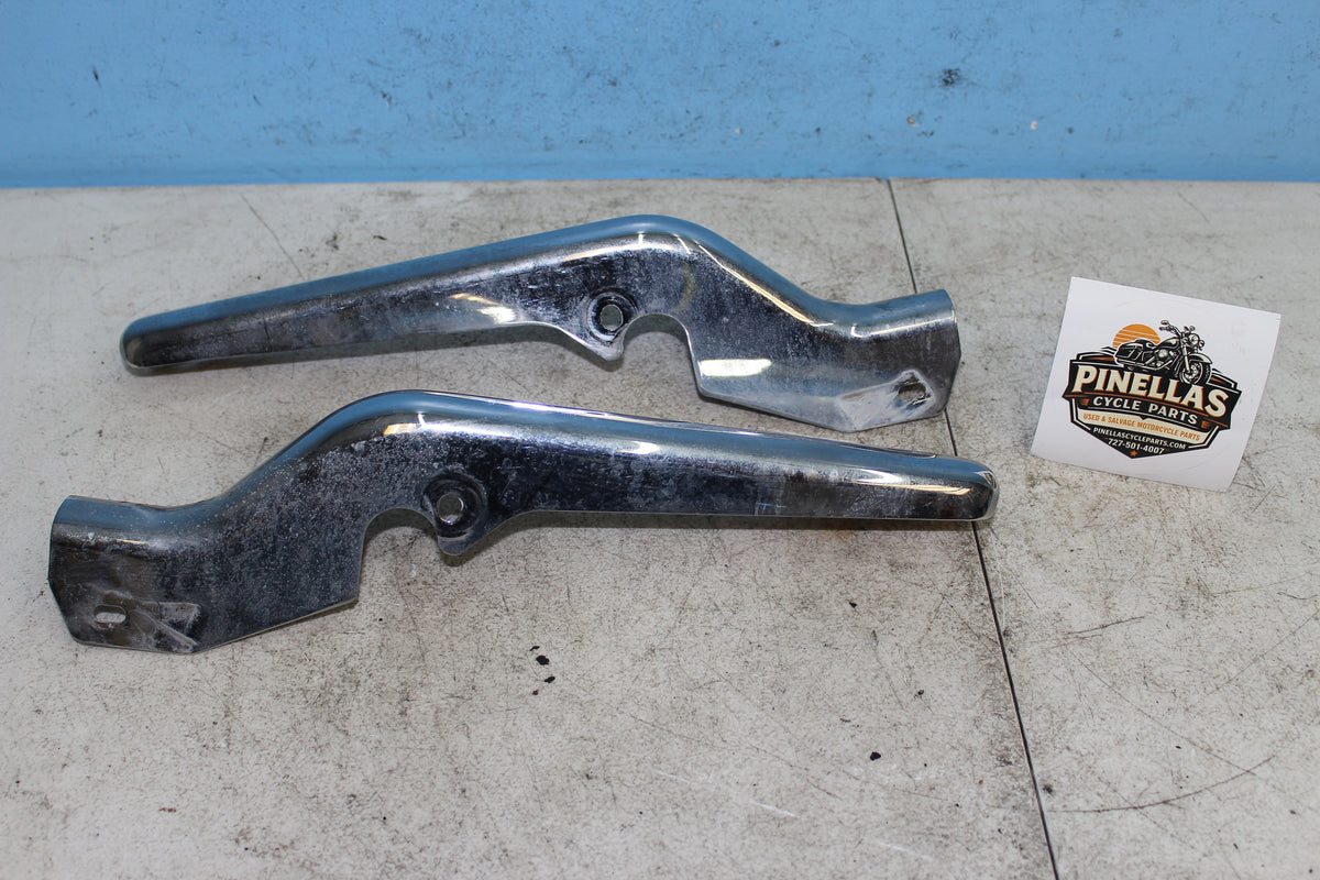 99-06 Harley Road King Custom FLHRSI Strut Cover Left Right Fender Mount Support