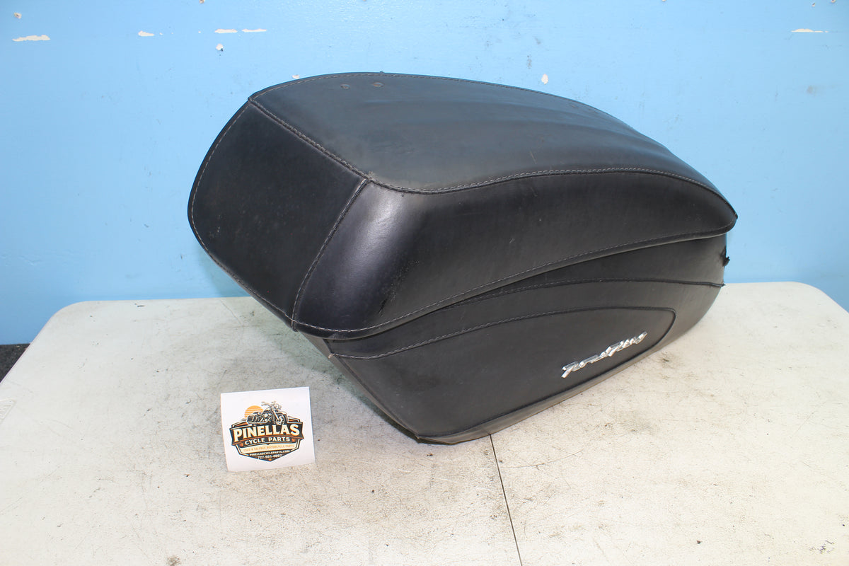 99-06 Harley Road King Custom FLHRSI Left Saddlebag Luggage Storage Box *DMG*